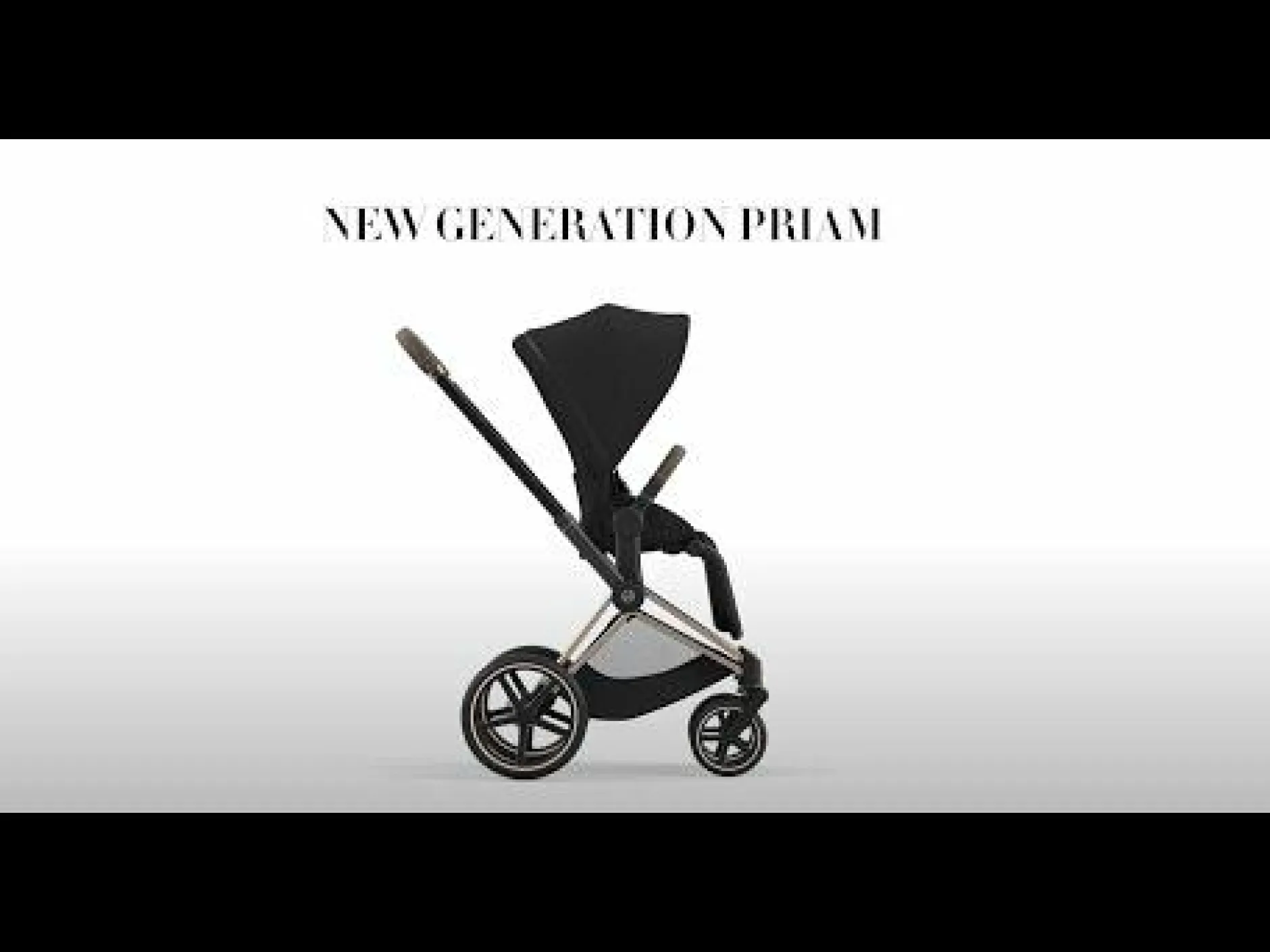 cybex PLATINUM Priam Rahmen Matt Black*Kinder Kombi-Kinderwagen