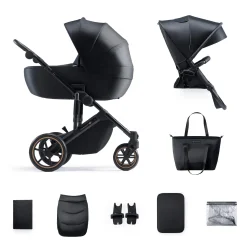 Kinderkraft Prime 2 2in1 Venezian Black*Kinder Kombi-Kinderwagen