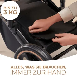 Kinderkraft Prime 2 2in1 Venezian Black*Kinder Kombi-Kinderwagen