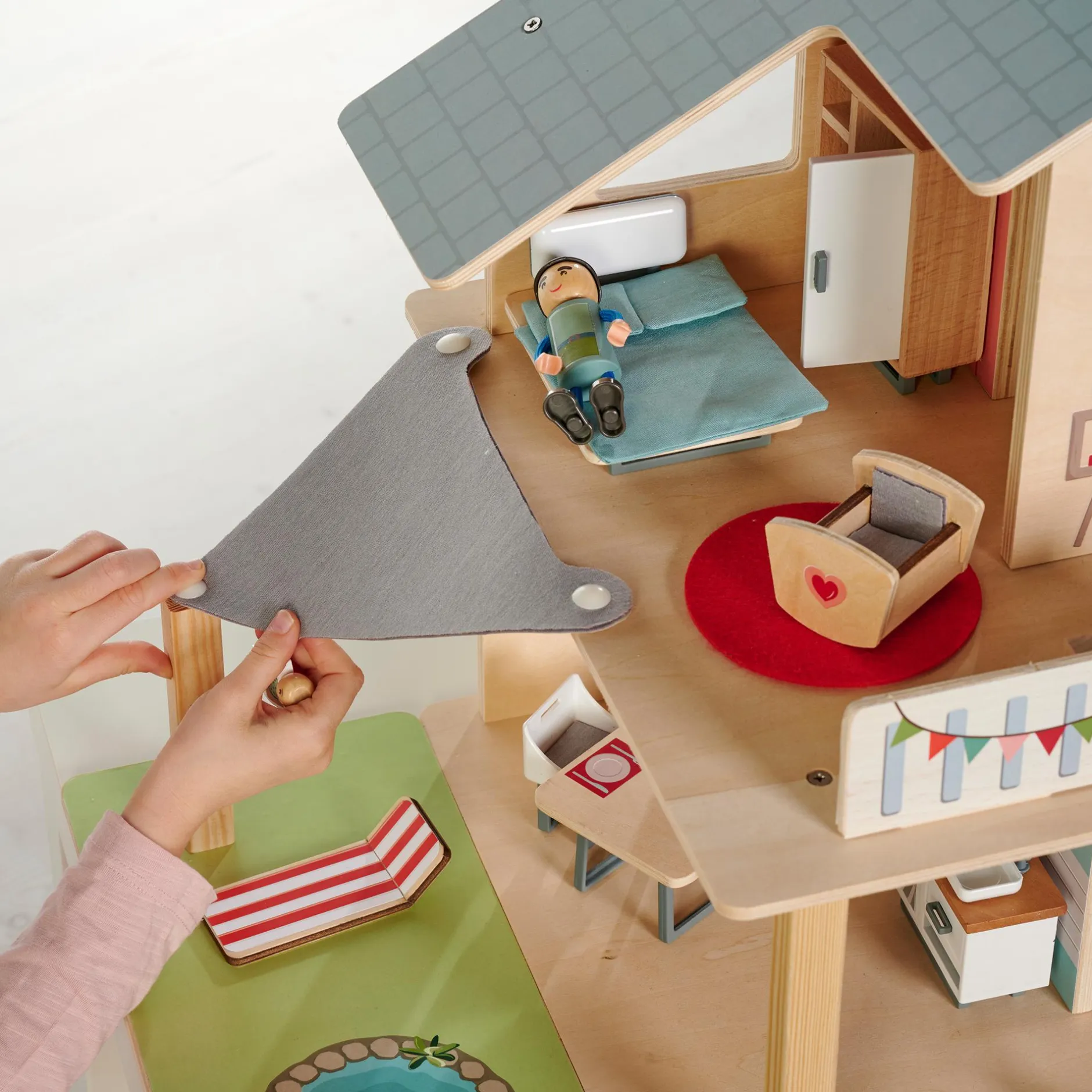 Eichhorn Puppenhaus mit Möbeln*Kinder Puppen & Puppenwagen|Spielzeug Ab 3 Jahren