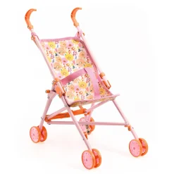 DJECO Puppenwagen Flowers*Kinder Puppen & Puppenwagen|Spielzeug Ab 2 Jahre