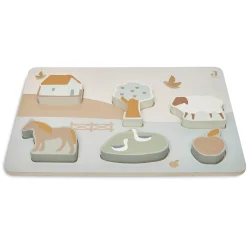 jollein Puzzle Farm*Kinder Lernspielzeug|Holzspielzeug