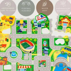 Hakuna matte Puzzlematte City*Kinder Konstruktionsspielzeug