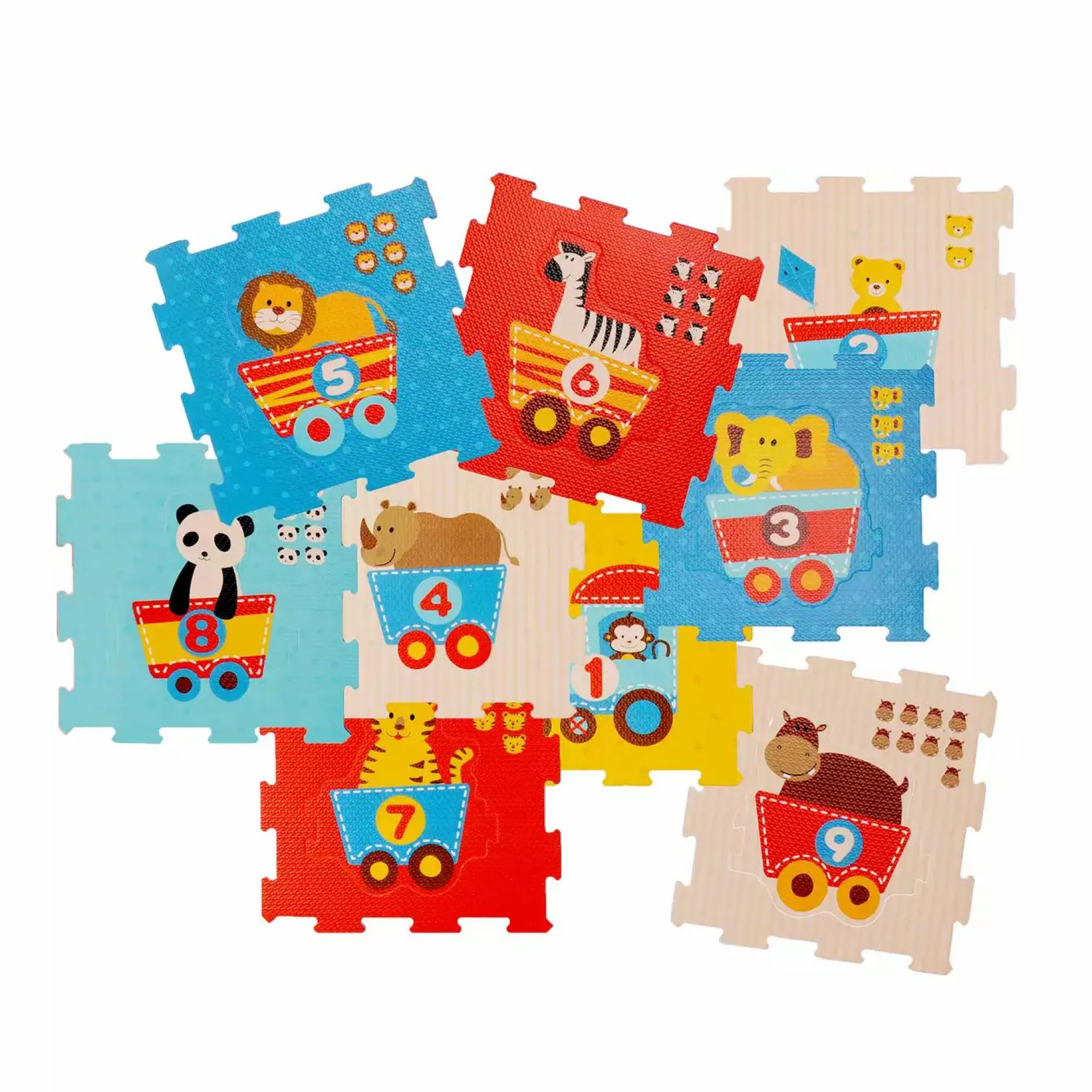 bieco Puzzlematte Tier Motivzug*Kinder Konstruktionsspielzeug
