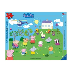 Ravensburger Rahmenpuzzle Seilspringen mit Peppa Wutz*Kinder Lernspielzeug|Spielzeug Ab 4 Jahren
