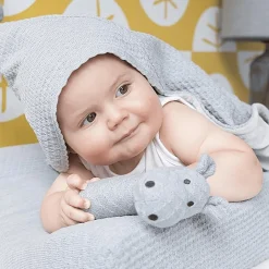 baby's only Rassel Nilpferd grau* Rasseln & Greiflinge