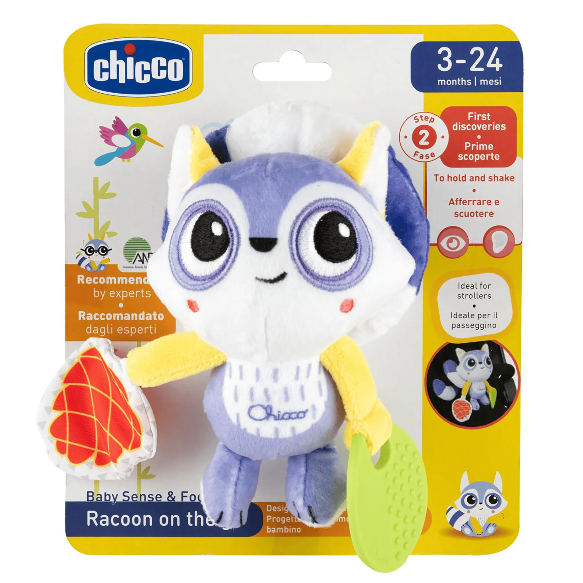chicco Rassel Raccoon On The Go* Zahnungshilfen|Rasseln & Greiflinge