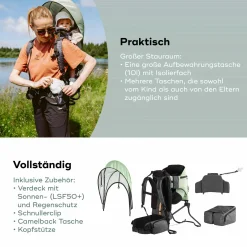 babymoov Rückentrage Moov & Hike* Kraxen & Schultertragen
