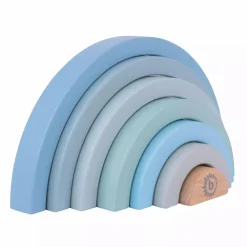 bieco Regenbogen Blau*Kinder Lernspielzeug|Holzspielzeug