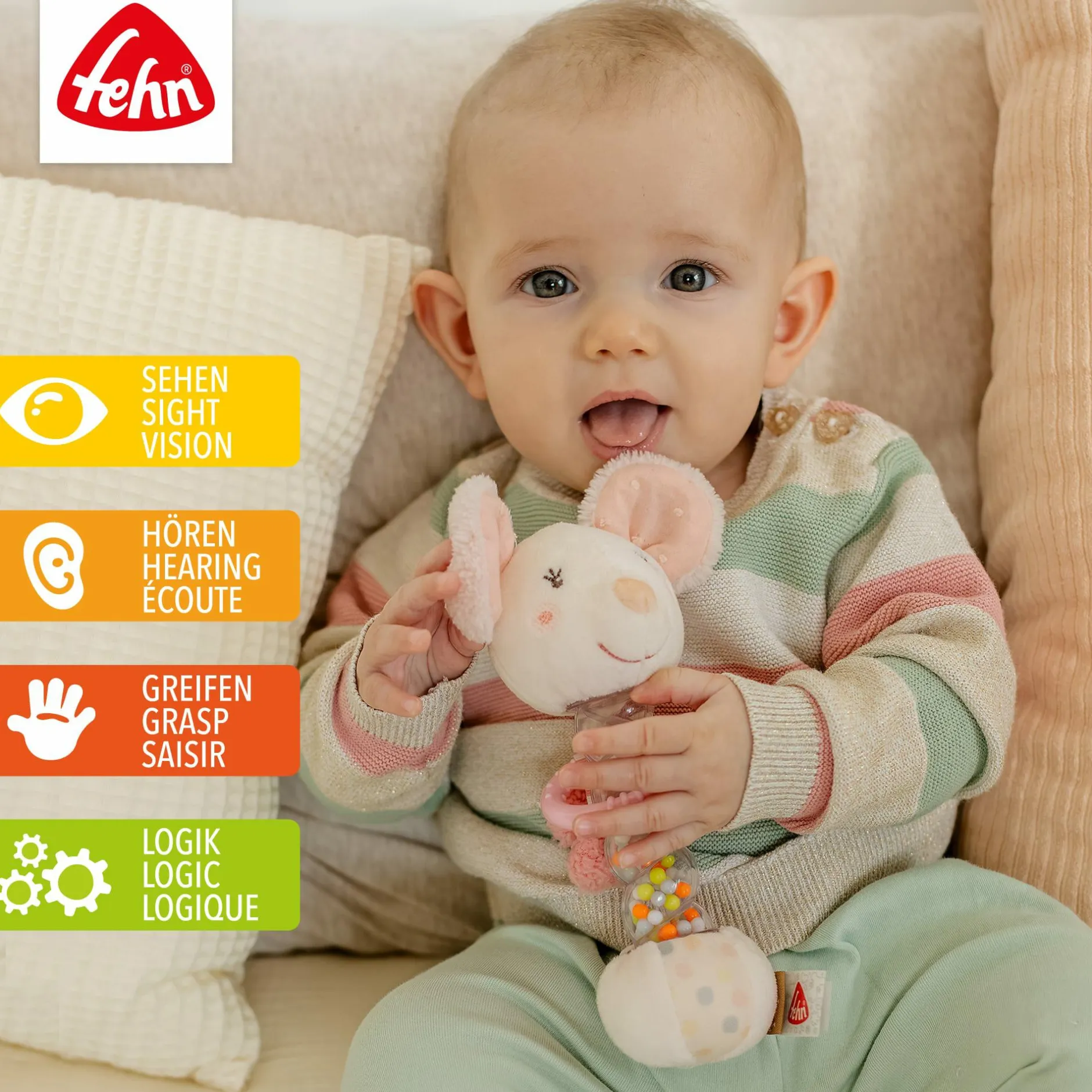 fehn Regenmacher Maus* Rasseln & Greiflinge