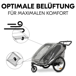 hauck Regenverdeck Bike n Walk*Kinder Fahrradanhänger Zubehör|Kinderwagen Zubehör