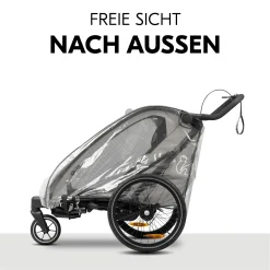 hauck Regenverdeck Bike n Walk*Kinder Fahrradanhänger Zubehör|Kinderwagen Zubehör