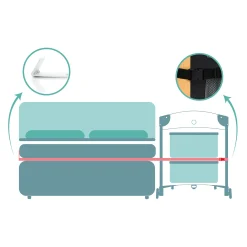 fillikid Reisebeistellbett Cadiz* Reisebetten & Zubehör|Babybetten