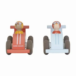 LITTLE DUTCH Rennwagen Rückziehautos*Kinder Lernspielzeug|Holzspielzeug