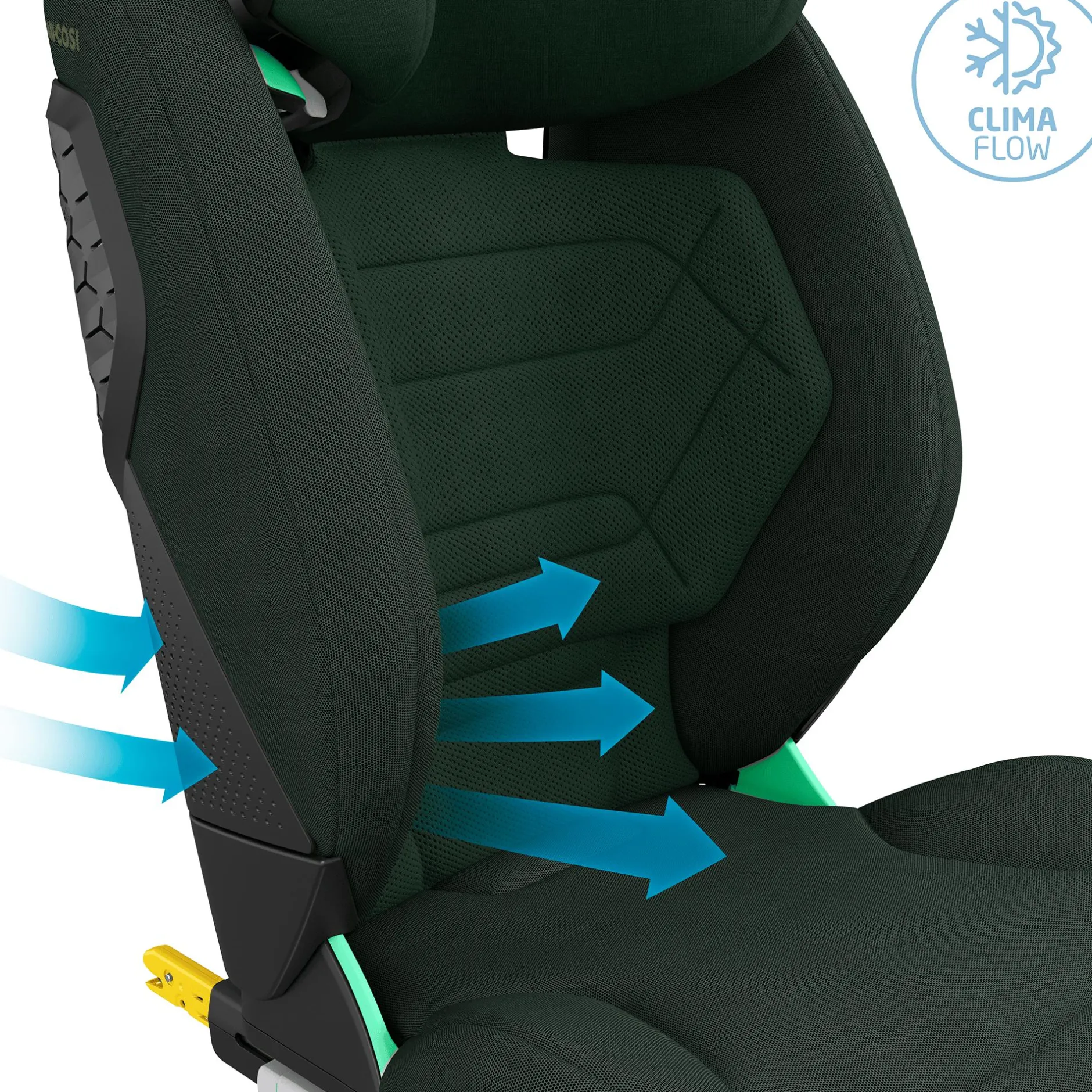 MAXI-COSI Premium RodiFix Pro² i-Size Authentic Green*Kinder Kindersitze Isofix|Kindersitze 15-36 Kg, Gruppe 2/3