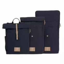 Lu00c4SSIG Rolltop Backpack Green Label Night Blue* Wickelrucksäcke|Wickeltaschen