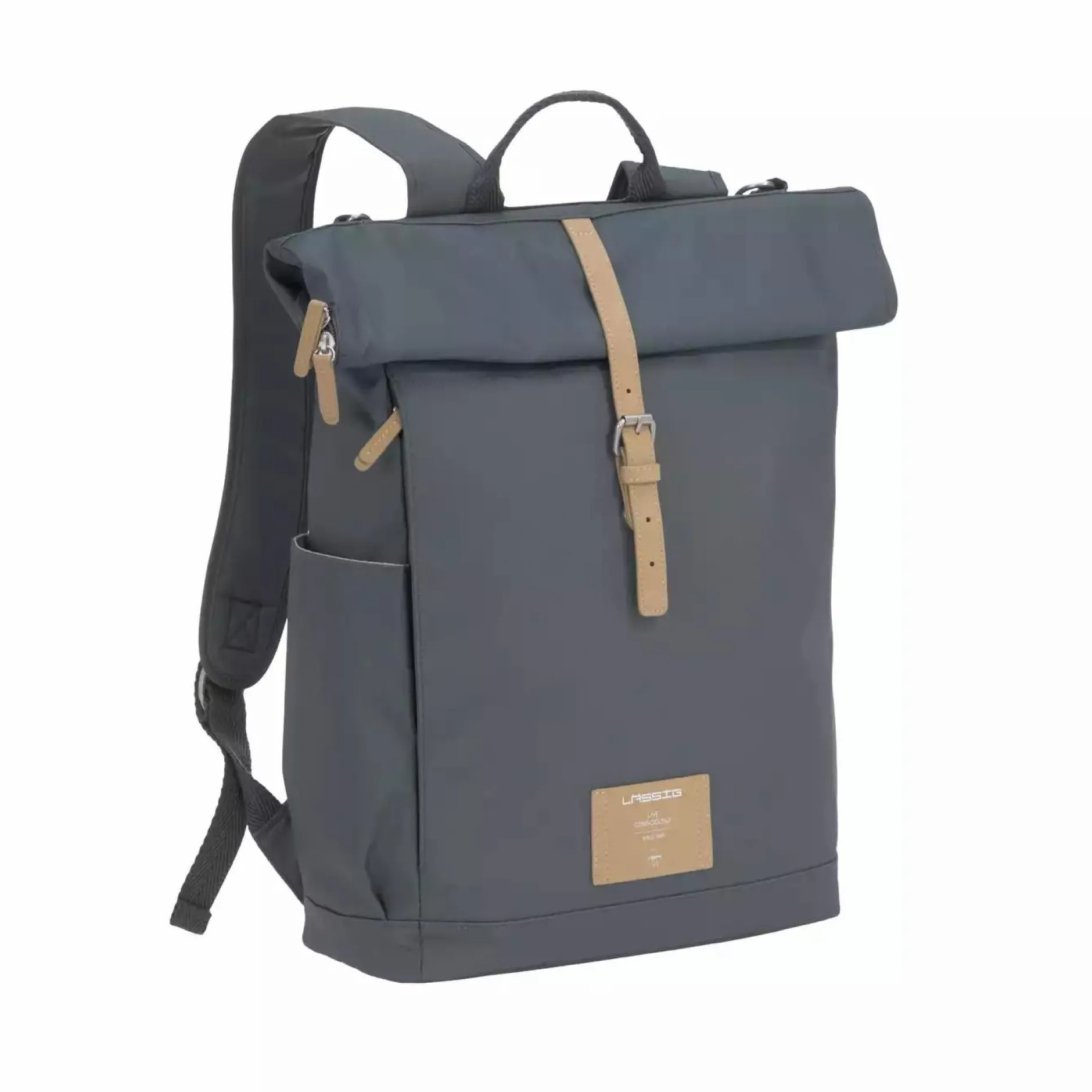 Lu00c4SSIG Rolltop Backpack Green Label* Wickelrucksäcke|Wickeltaschen