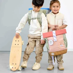 Lu00c4SSIG Rolltop-Kinderrucksack Sunny Explorer Rosa*Kinder Kinderrucksäcke