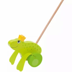 GOLLNEST Schiebetier Froschkönig*Kinder Holzspielzeug