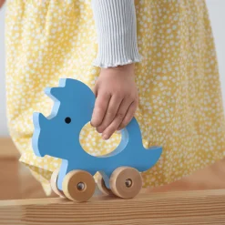 KINDSGUT Schiebetier Triceratops*Kinder Holzspielzeug