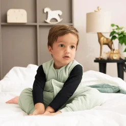 MEYCO Schlafsack-Overall Slub Soft Green 92 cm* Schlafsäcke|Schlafsäcke