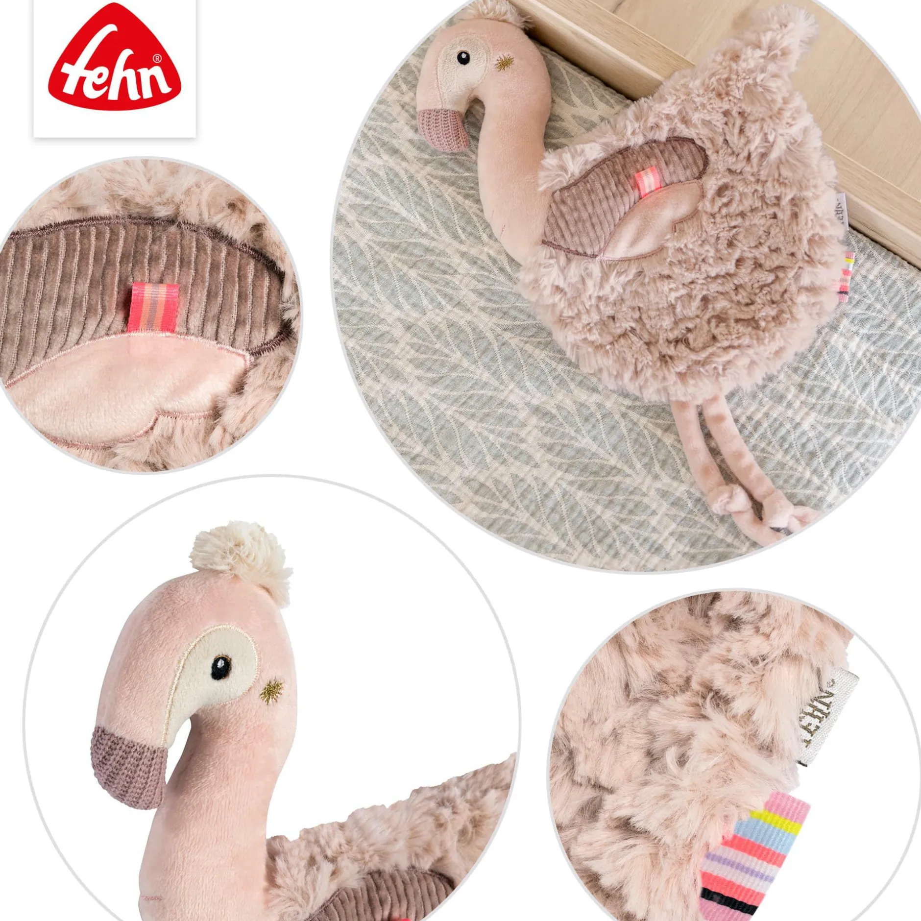 fehn Schmusetuch Flamingo* Schmusetücher
