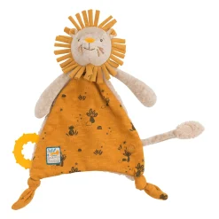 Moulin Roty Schmusetuch Löwe mit Schnullerhalter* Schmusetücher