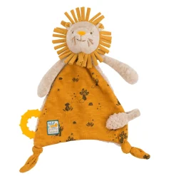 Moulin Roty Schmusetuch Löwe mit Schnullerhalter* Schmusetücher