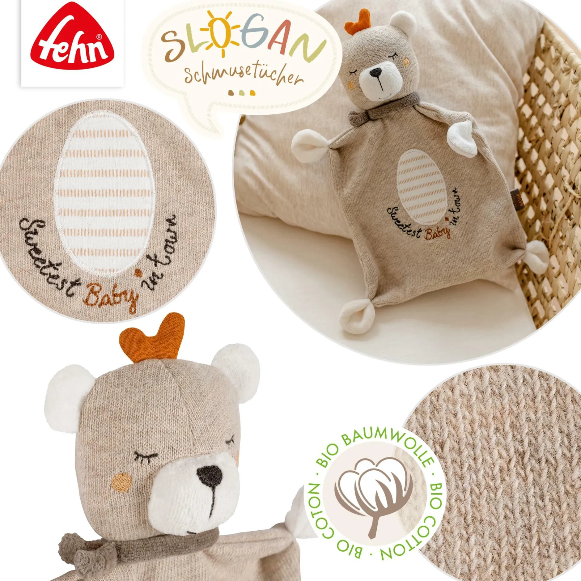 fehn Schmusetuch Teddy Baby* Schmusetücher