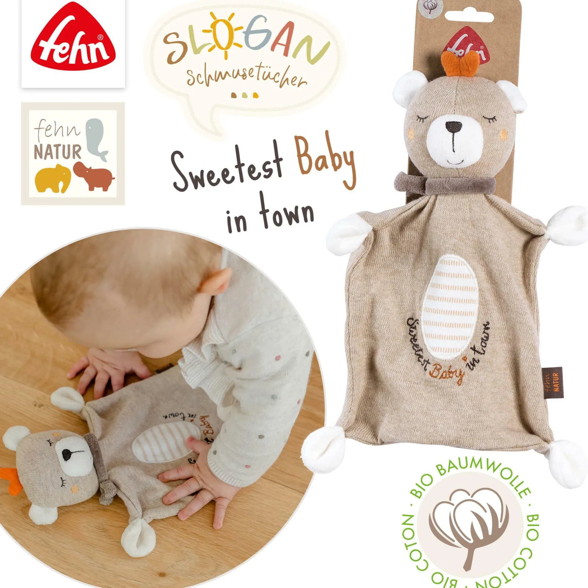 fehn Schmusetuch Teddy Baby* Schmusetücher