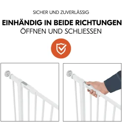 hauck Schutzgitter-Set Open N Stop 2 mit 21 cm Verlängerung White* Tür- & Treppenschutzgitter
