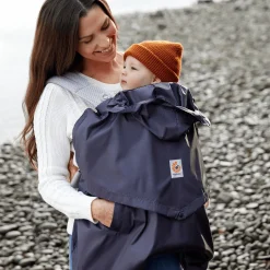 ERGObaby Set Adapt Soft Flex Mesh Onyx Black mit Rain & Wind Carrier Cover* Babytragen