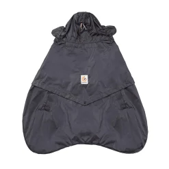 ERGObaby Set Adapt Soft Flex Mesh Onyx Black mit Rain & Wind Carrier Cover* Babytragen