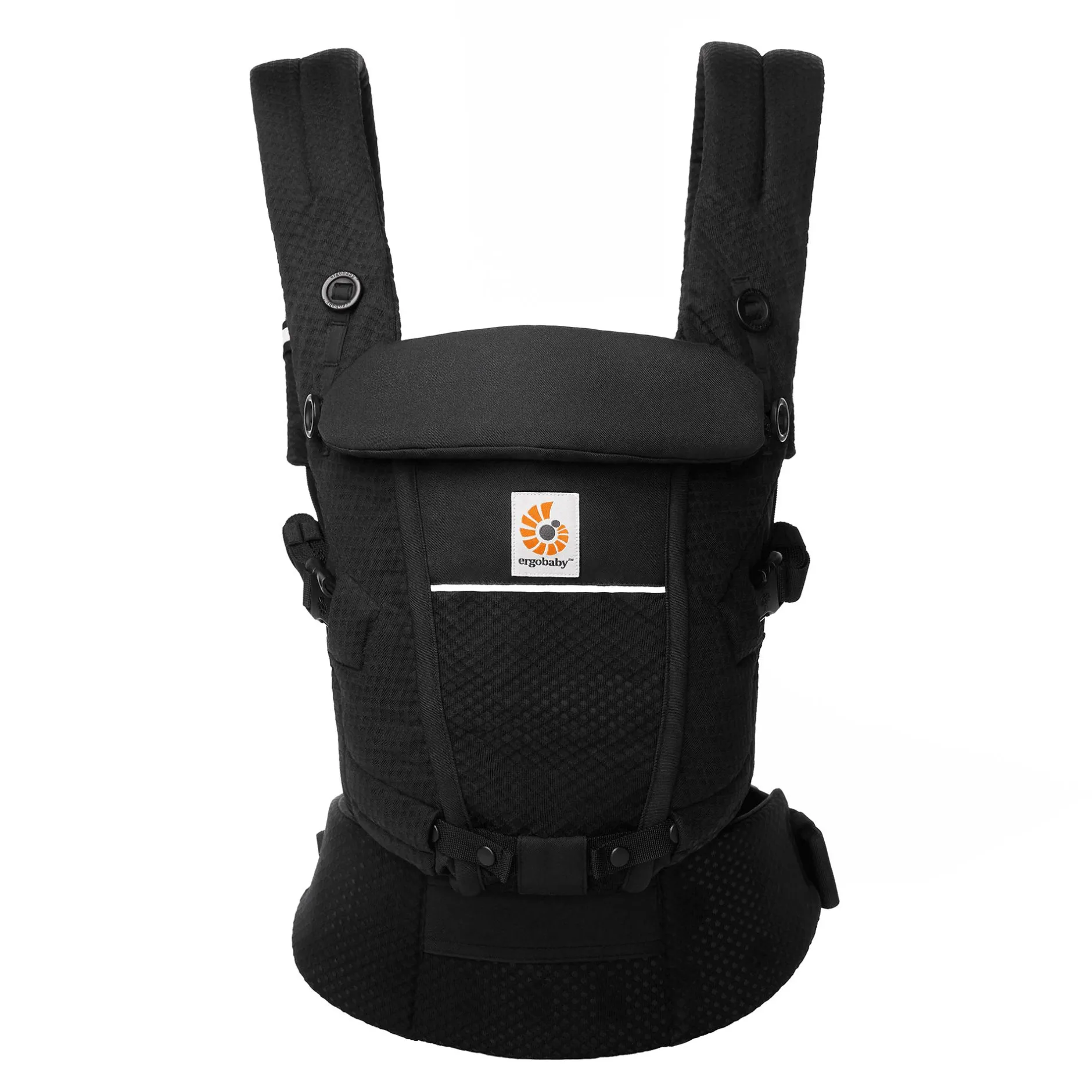 ERGObaby Set Adapt Soft Flex Mesh Onyx Black mit Rain & Wind Carrier Cover* Babytragen