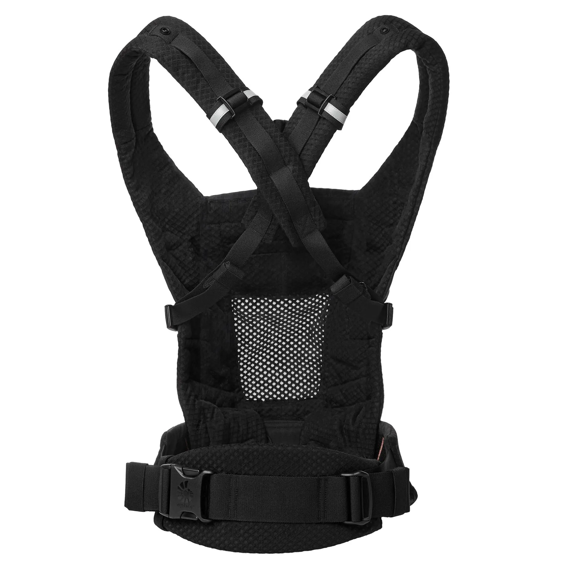 ERGObaby Set Adapt Soft Flex Mesh Onyx Black mit Rain & Wind Carrier Cover* Babytragen
