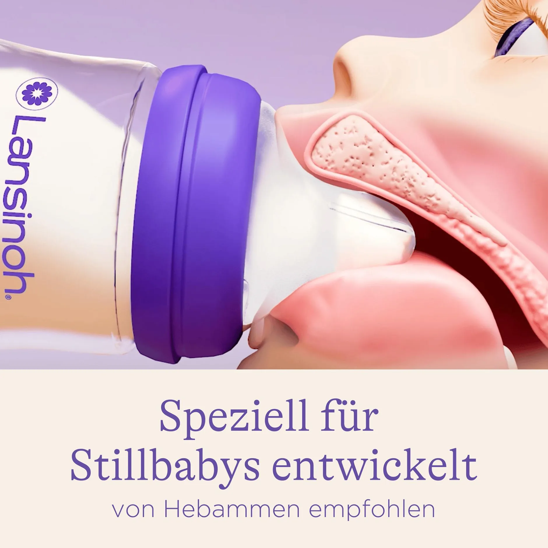 Lansinoh Set Babyflaschen NaturalWave Größe S* Flaschen & Sauger