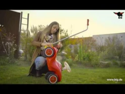 BIG Set Bobby Car mit Flüsterrädern und Schubstange*Kinder Kinderfahrzeuge