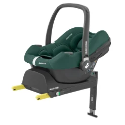 MAXI-COSI Set CabrioFix i-Size Essential Green mit Base*Kinder Babyschalen 0-13 Kg, Gruppe 0+