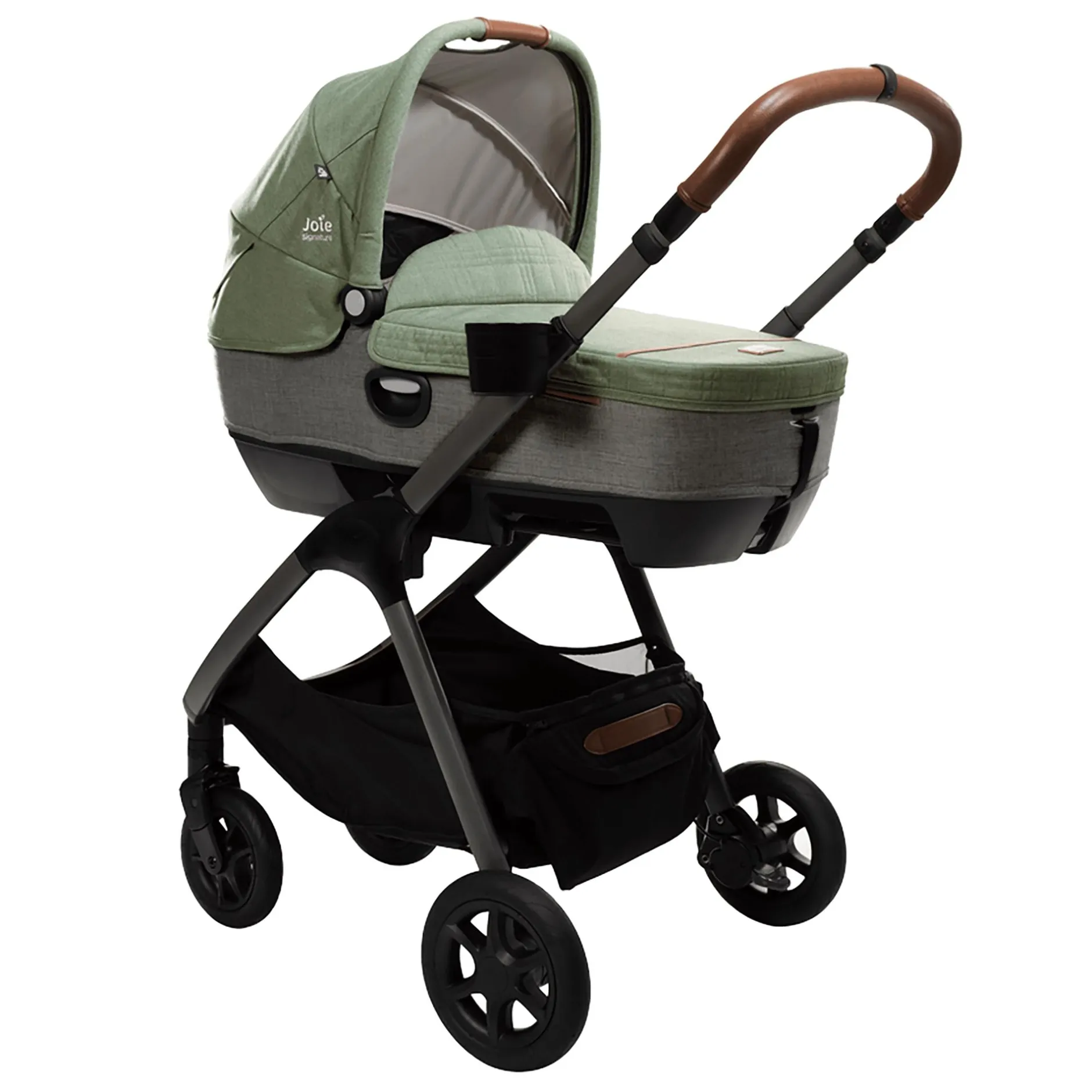 Joie signature Set Calmi R129 Pine mit i-Base Encore*Kinder Babyschalen 0-13 Kg, Gruppe 0+