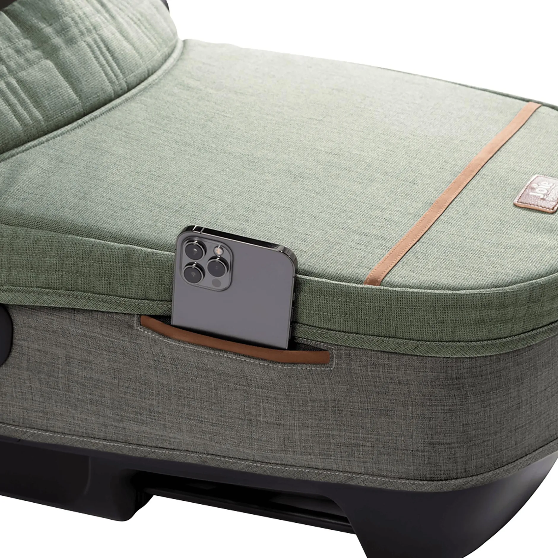 Joie signature Set Calmi R129 Pine mit i-Base Encore*Kinder Babyschalen 0-13 Kg, Gruppe 0+