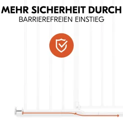 hauck Set Clear Step 2 mit 21 cm Verlängerung White* Tür- & Treppenschutzgitter