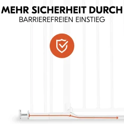 hauck Set Clear Step Autoclose 2 mit 9 cm Verlängerung White* Tür- & Treppenschutzgitter