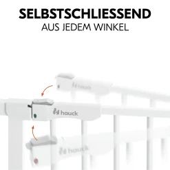 hauck Set Clear Step Autoclose 2 mit 9 cm Verlängerung White* Tür- & Treppenschutzgitter