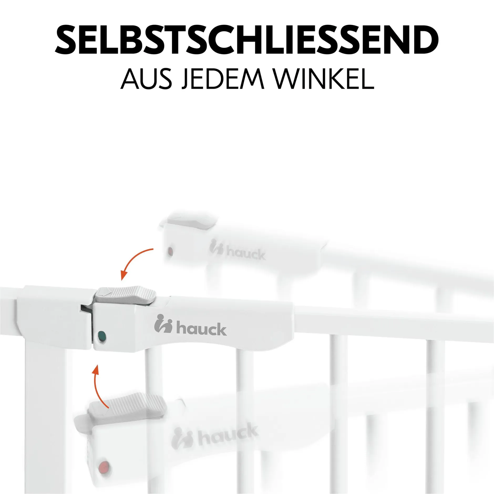 hauck Set Clear Step Autoclose 2 mit 9 cm Verlängerung White* Tür- & Treppenschutzgitter