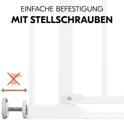 hauck Set Clear Step Autoclose 2 mit 9 cm Verlängerung White* Tür- & Treppenschutzgitter