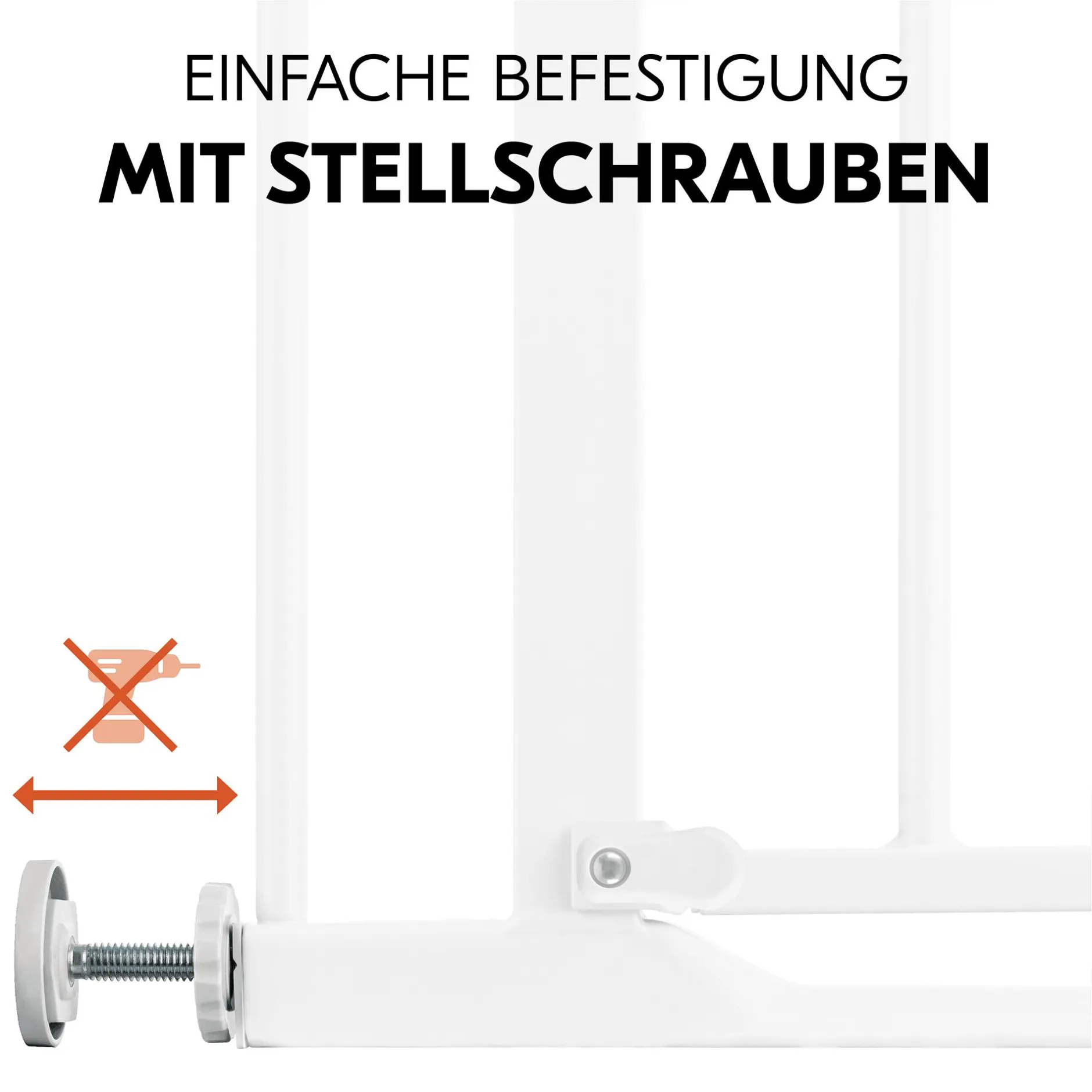 hauck Set Clear Step Autoclose 2 mit 9 cm Verlängerung White* Tür- & Treppenschutzgitter