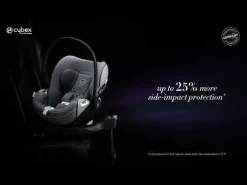 cybex PLATINUM Set Cloud T i-Size Mirage Grey mit Base T Black*Kinder Babyschalen 0-13 Kg, Gruppe 0+
