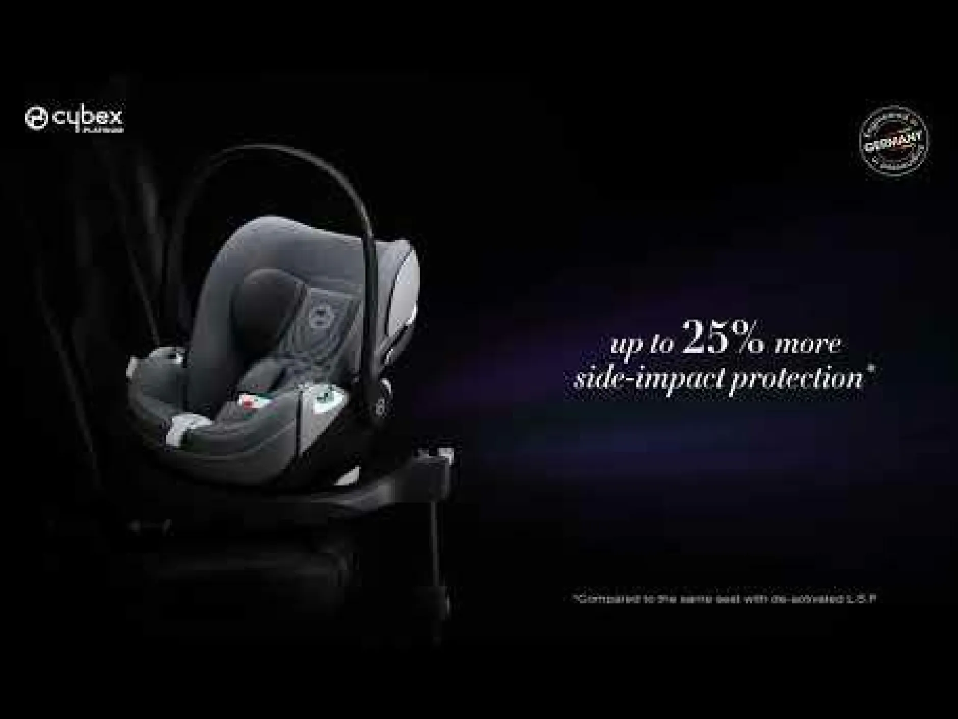 cybex PLATINUM Set Cloud T i-Size Sepia Black mit Base T Black*Kinder Babyschalen 0-13 Kg, Gruppe 0+
