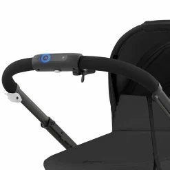 cybex PLATINUM Set e-Gazelle S Moon Black mit Wanne*Kinder Kombi-Kinderwagen