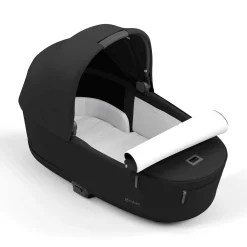 cybex PLATINUM Set e-Priam Rahmen Matt Black mit Wanne Lux und Sitzpaket Sepia Black*Kinder Kinderwagen Komplettsets|Kombi-Kinderwagen